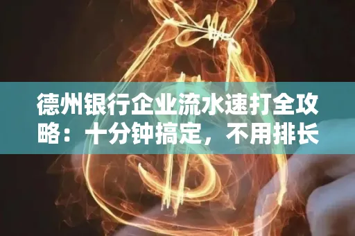 德州银行企业流水速打全攻略：十分钟搞定，不用排长队！