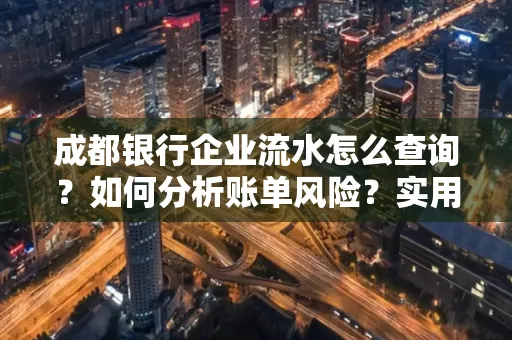 成都银行企业流水怎么查询？如何分析账单风险？实用指南