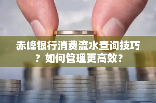 赤峰银行消费流水查询技巧？如何管理更高效？