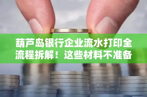 葫芦岛银行企业流水打印全流程拆解！这些材料不准备分分钟白跑一趟